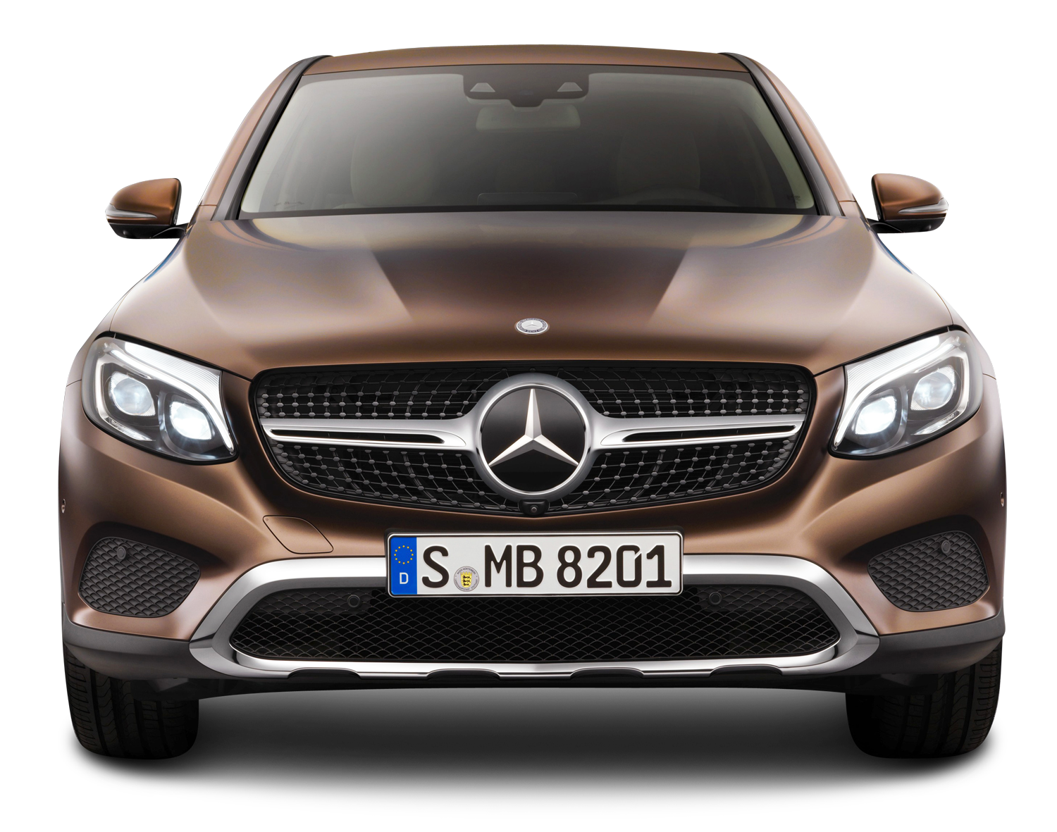 Brown Mercedes Benz Front View