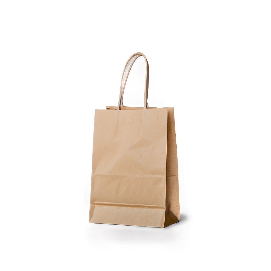 Brown Paper Bag With Sticker Png 06282024