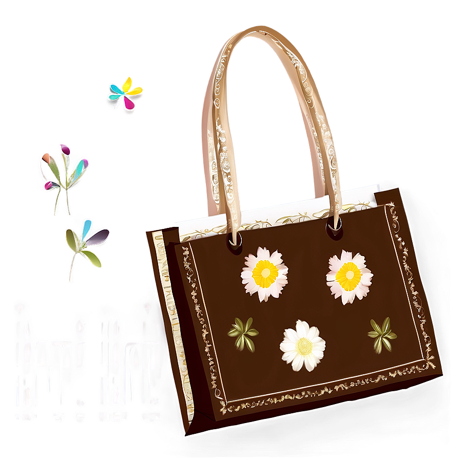 Brown Shopping Bag Png 06282024