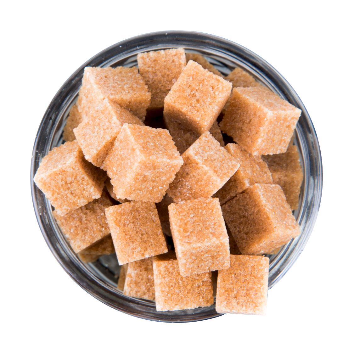 Brown Sugar Cubes Top View