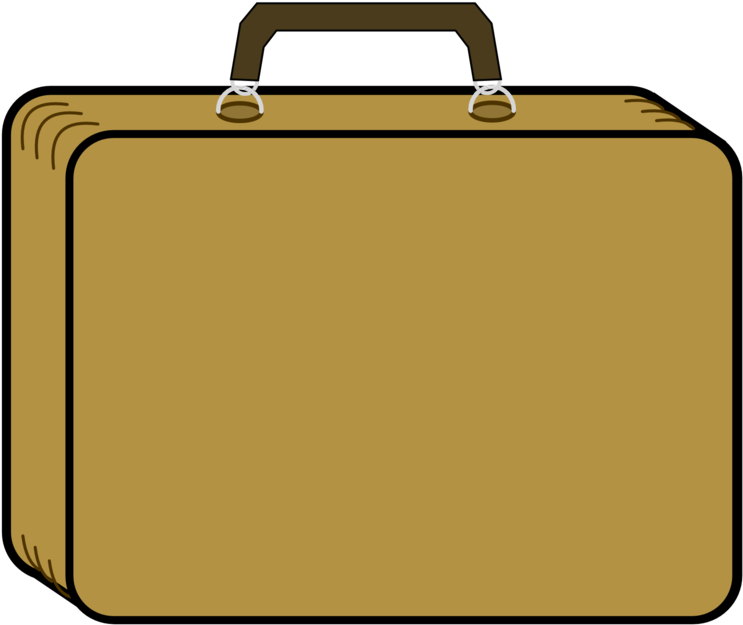Clip Art Transparent Public Domain Clip Art - Suitcase Clipart, HD Png Download PNG with transparent background