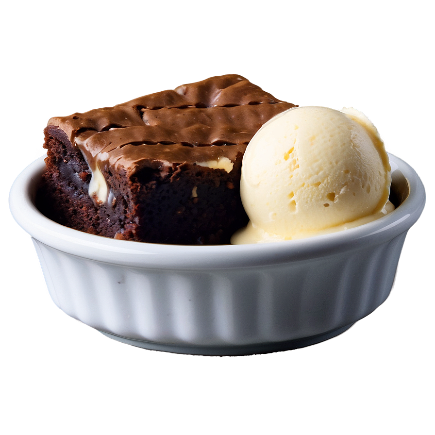 Brownie with Ice Cream PNG 28 PNG with transparent background