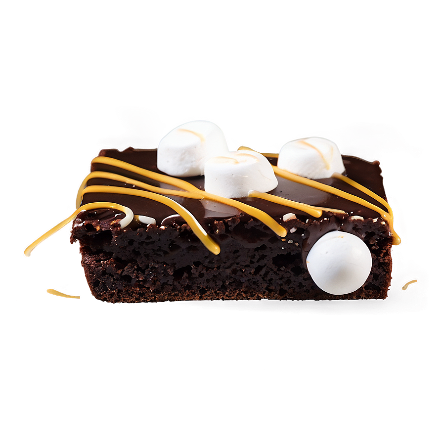 Brownie With Marshmallow Topping Png 06122024