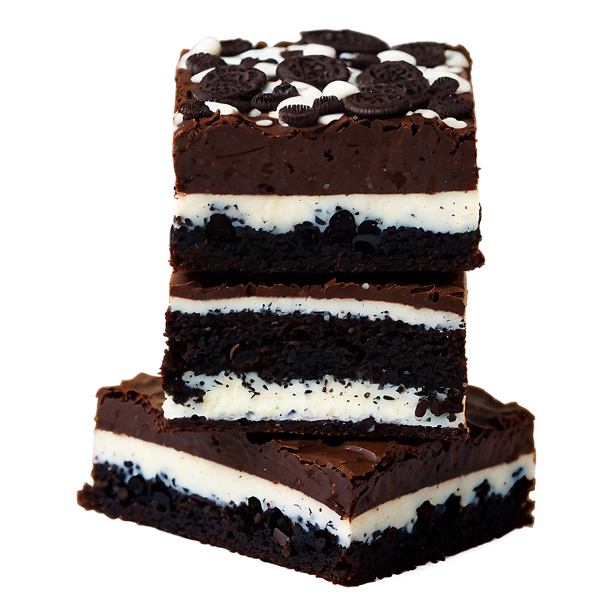 Brownie with Oreo Pieces PNG csw PNG with transparent background