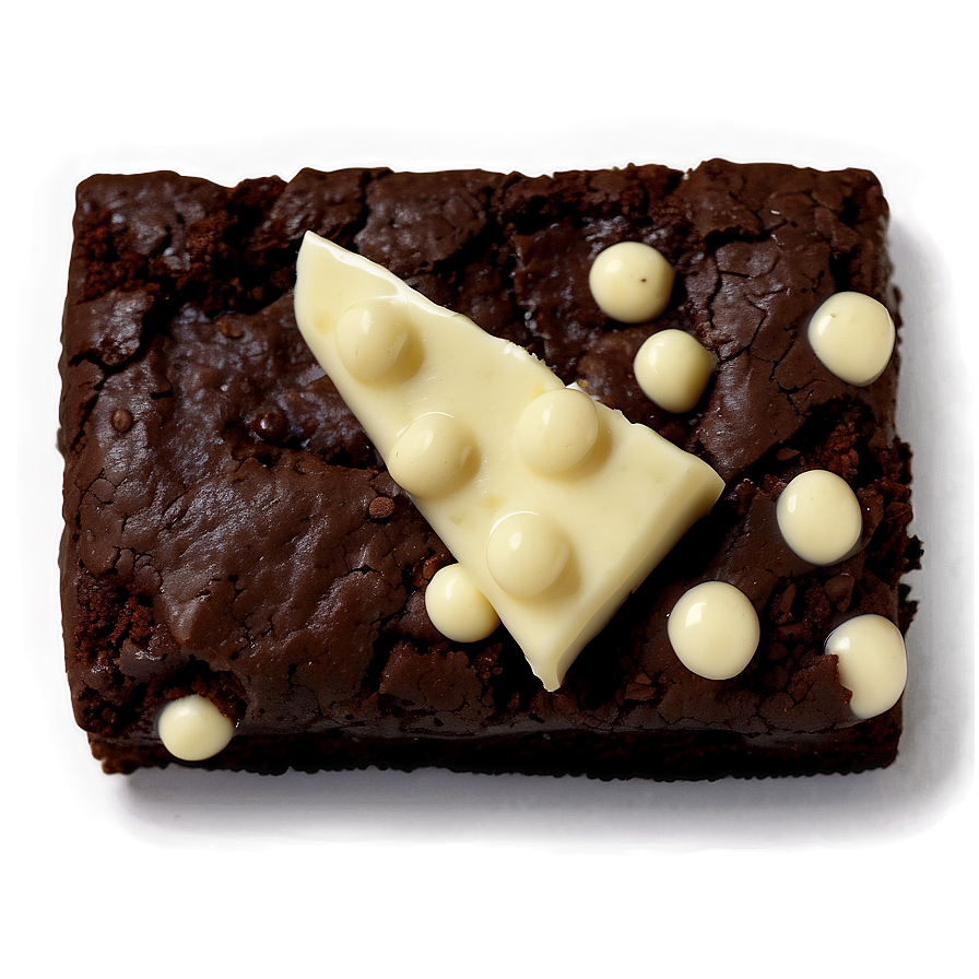 Brownie With White Chocolate Chips Png Xbl82