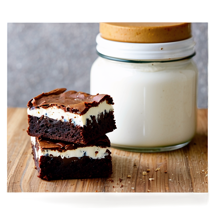 Brownies With Cream Cheese Png 06242024