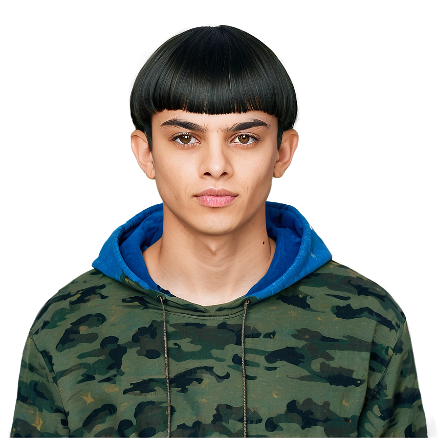 Brushed Forward Bowl Cut Png 29