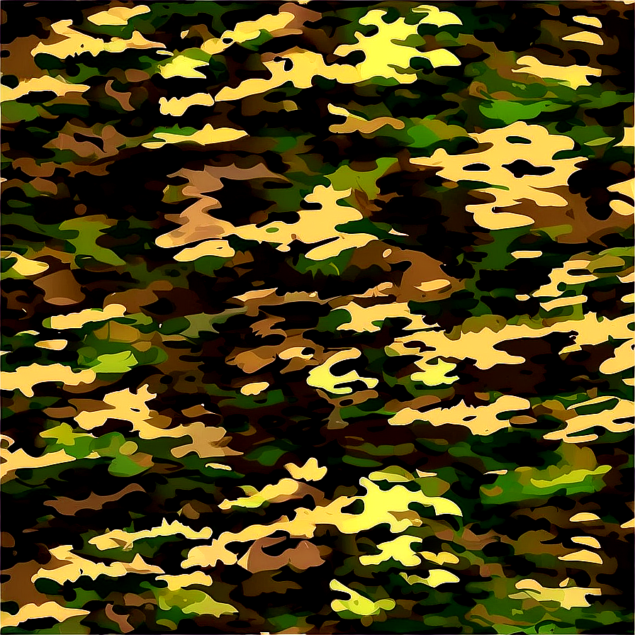 Brushstroke Camouflage Design Png 17