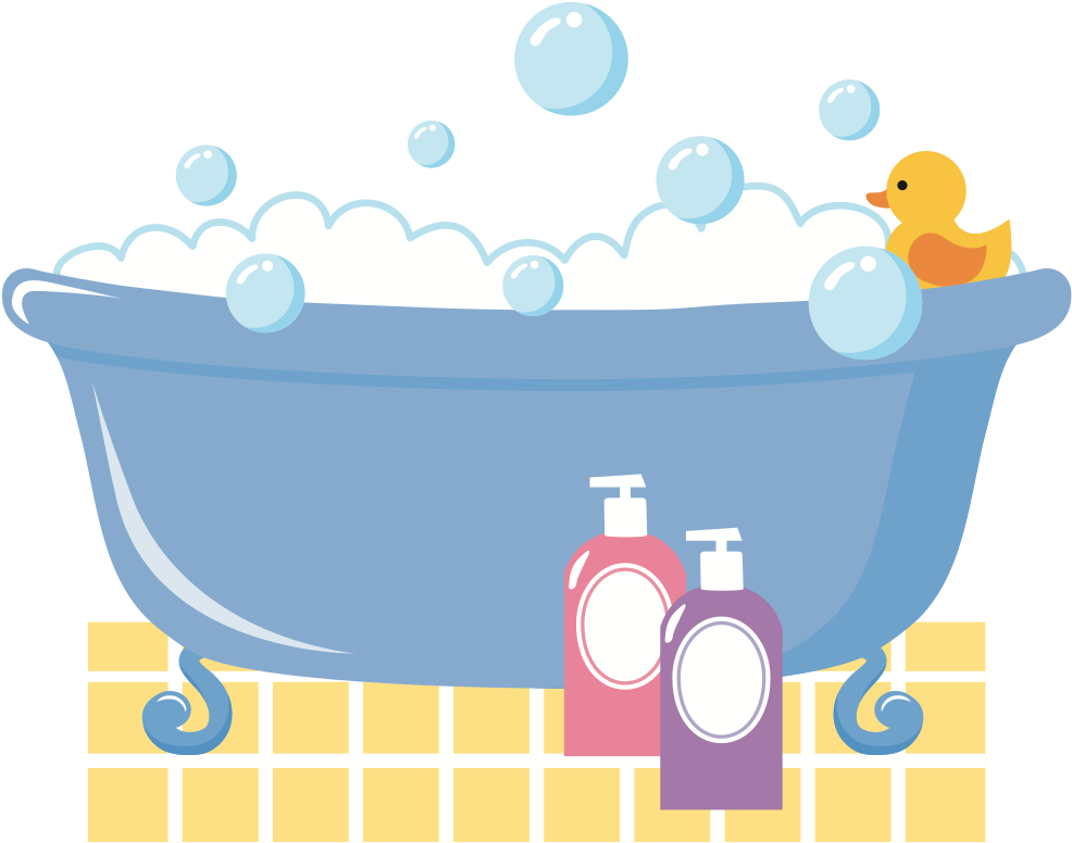 Bathtub - Bubble Bath Bathtub Clipart, HD Png Download PNG image with a transparent background, free high-resolution download