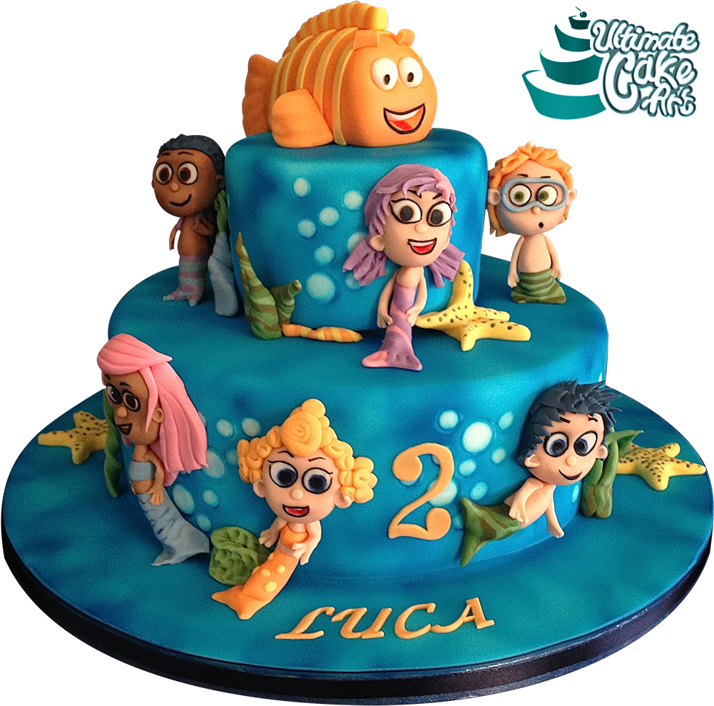 Bubble Guppies Cake, HD Png Download PNG with transparent background