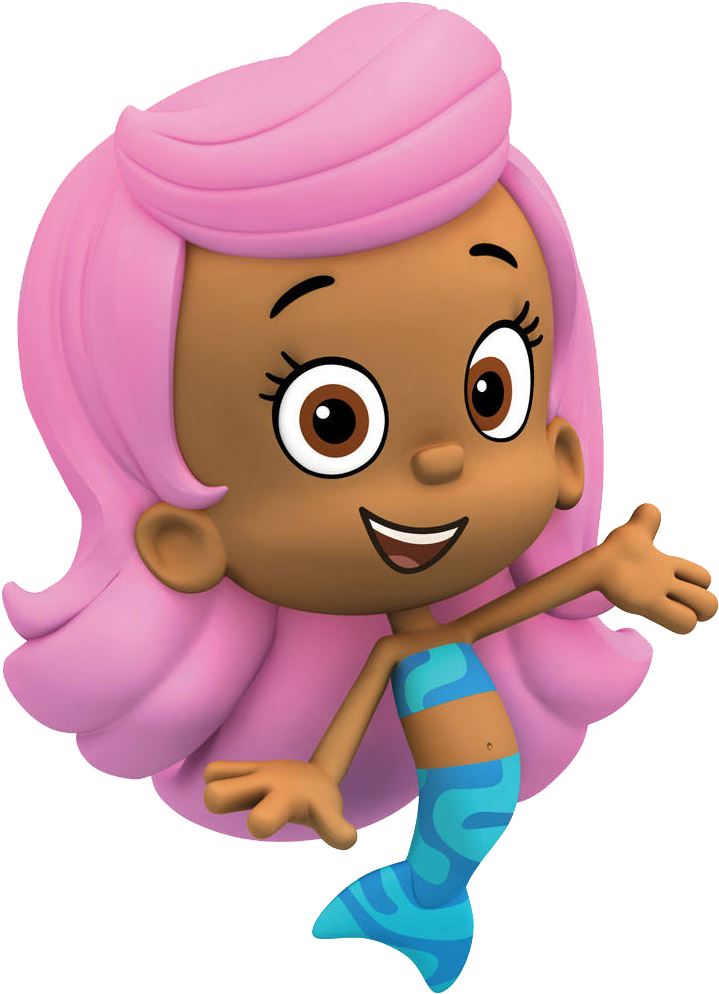 Bubble Guppies Character Pink Hair Mermaid.png