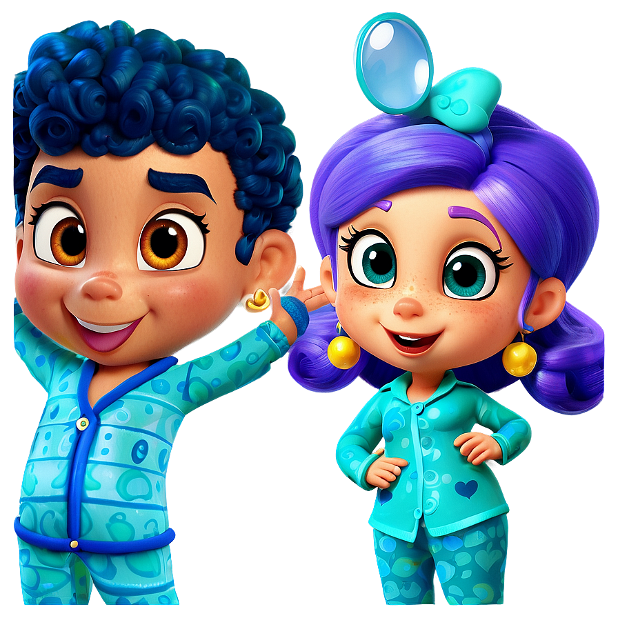 Bubble Guppies Pajama Party Png Aie8