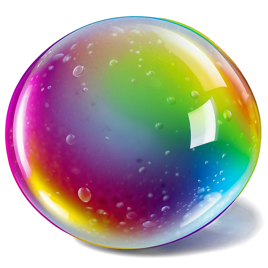 Bubble With Rainbow Colors Png 54