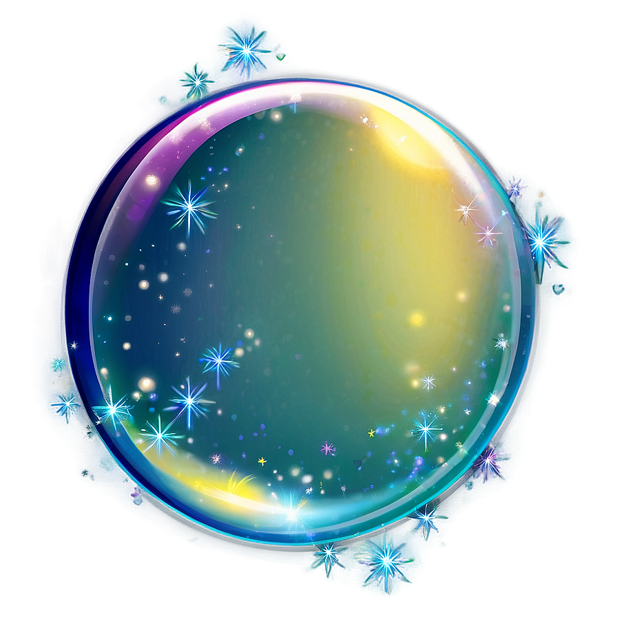 Bubble With Sparkles Png Opx