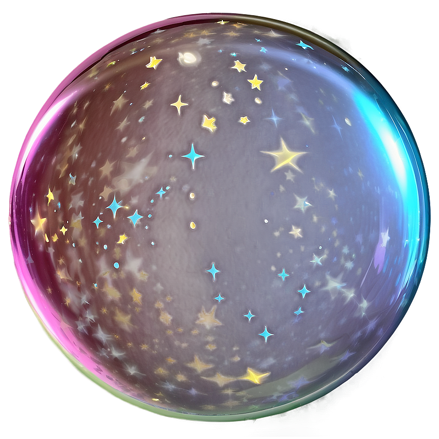 Bubble With Stars Png 06112024