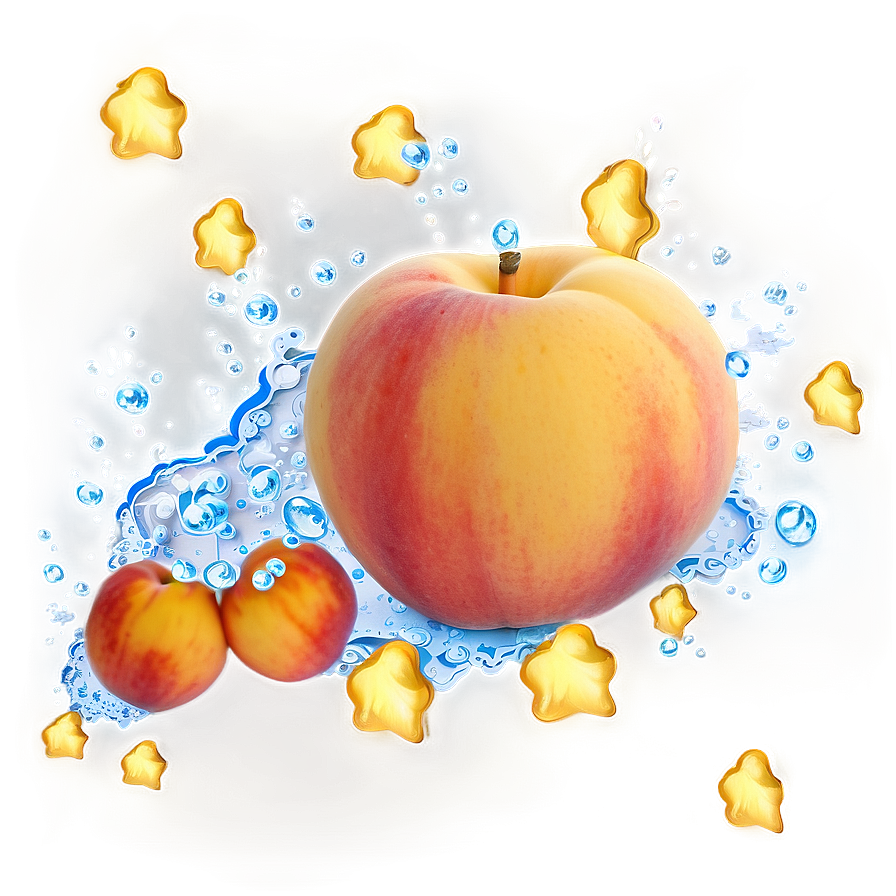 Bubbly Peach Scene Png 33