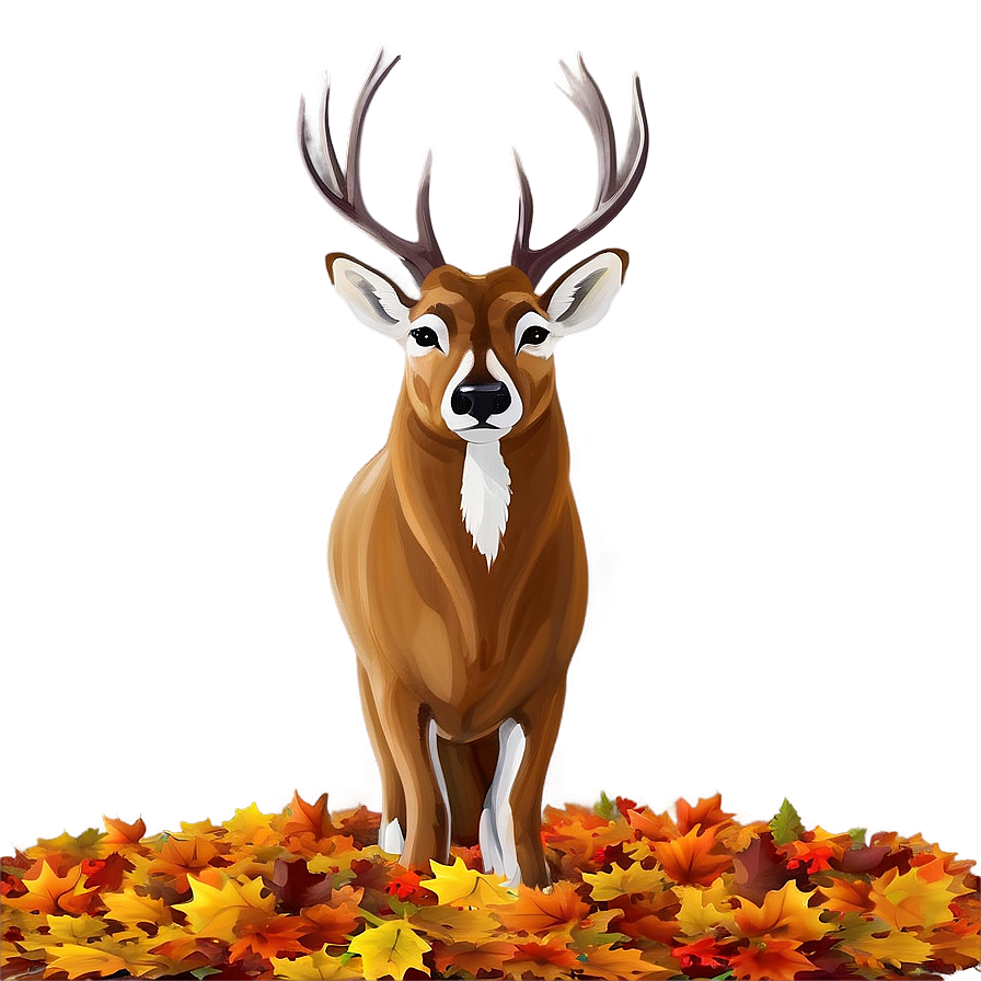 Buck With Autumn Vibes Png Asm