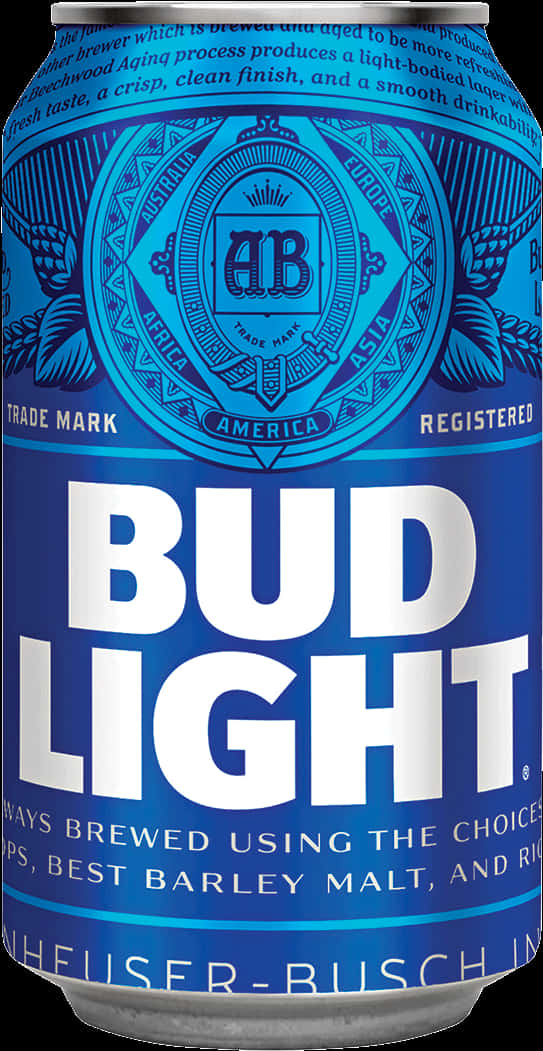 Bud Light Beer Can Design PNG image with a transparent background, free high-resolution download