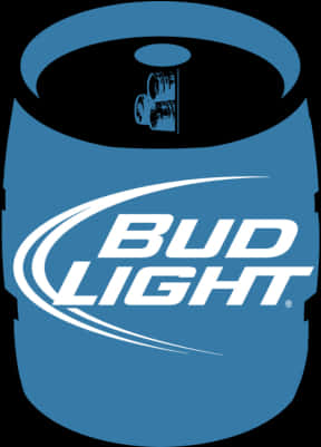 Bud Light Beer Keg Logo PNG image with a transparent background, free high-resolution download