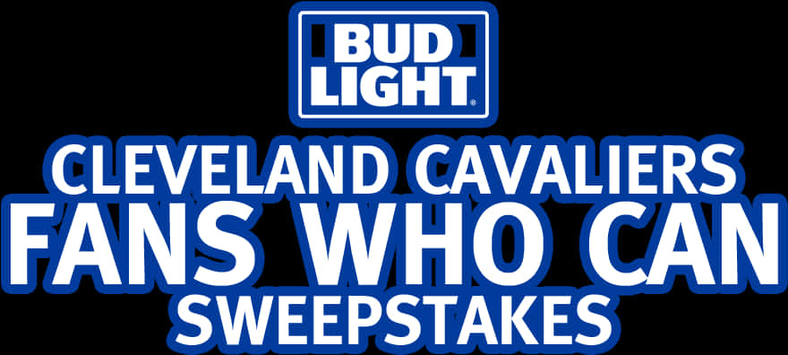 Bud Light Cleveland Cavaliers Fans Sweepstakes PNG image with a transparent background, free high-resolution download