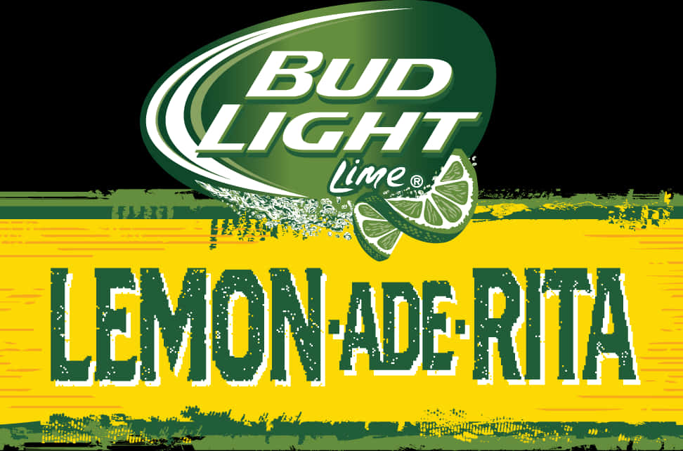Bud Light Lemon Ade Rita Logo PNG image with a transparent background, free high-resolution download