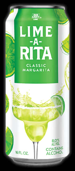 Bud Light Lime A Rita Can PNG image with a transparent background, free high-resolution download