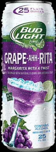 Bud Light Lime Grape Ahh Rita Can PNG image with a transparent background, free high-resolution download