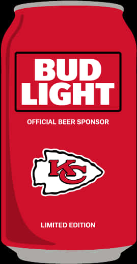 Bud Light Limited Edition Kansas City Sponsor Can PNG image with a transparent background, free high-resolution download