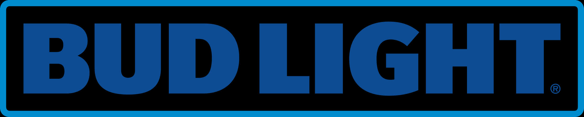 Bud Light Logo Blue Background PNG image with a transparent background, free high-resolution download