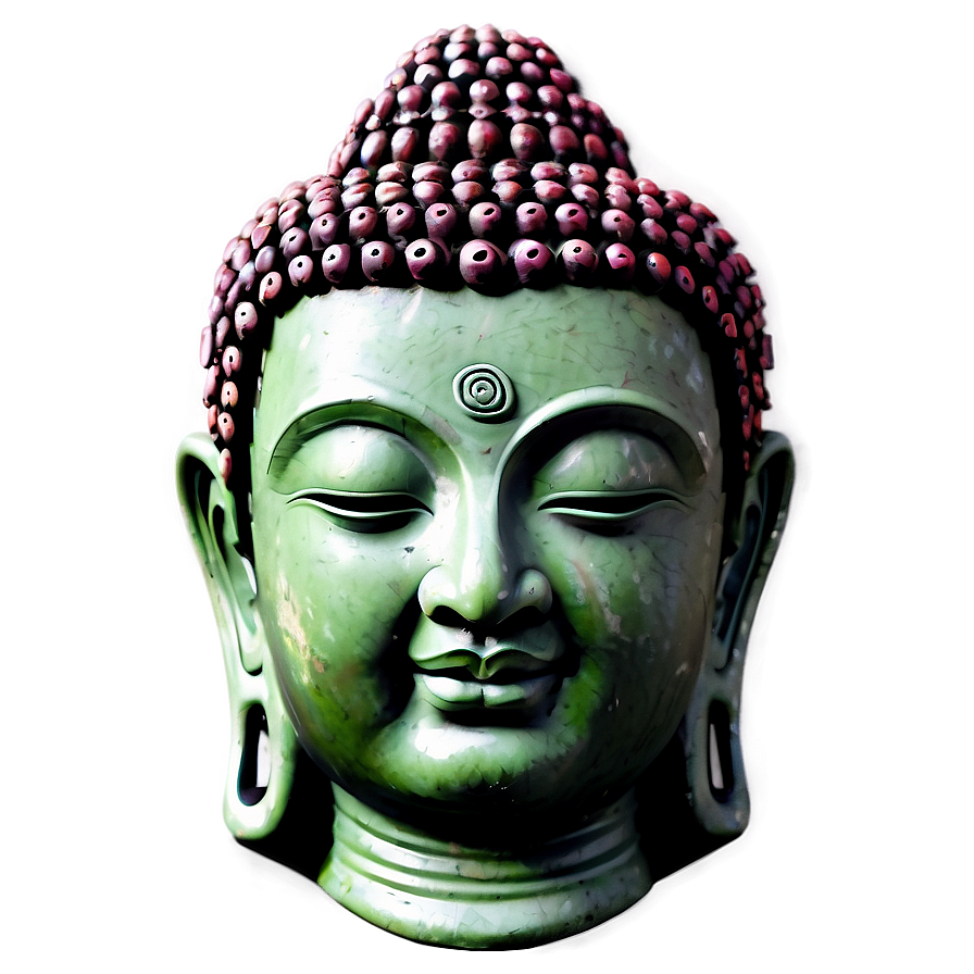 Buddha Head Statue Png 3