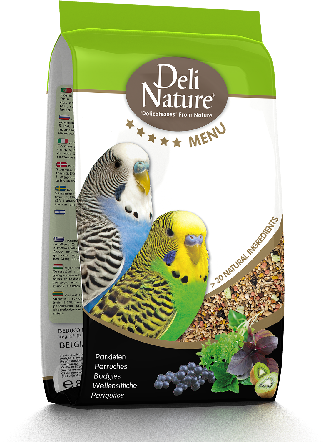 Budgie Food Package Deli Nature Menu