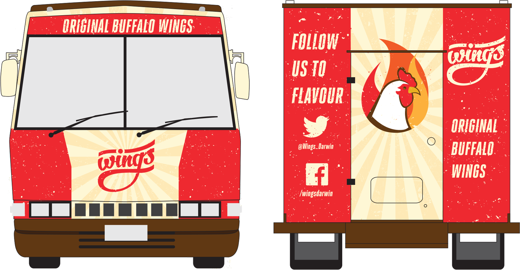 Buffalo Wings Food Truck Branding