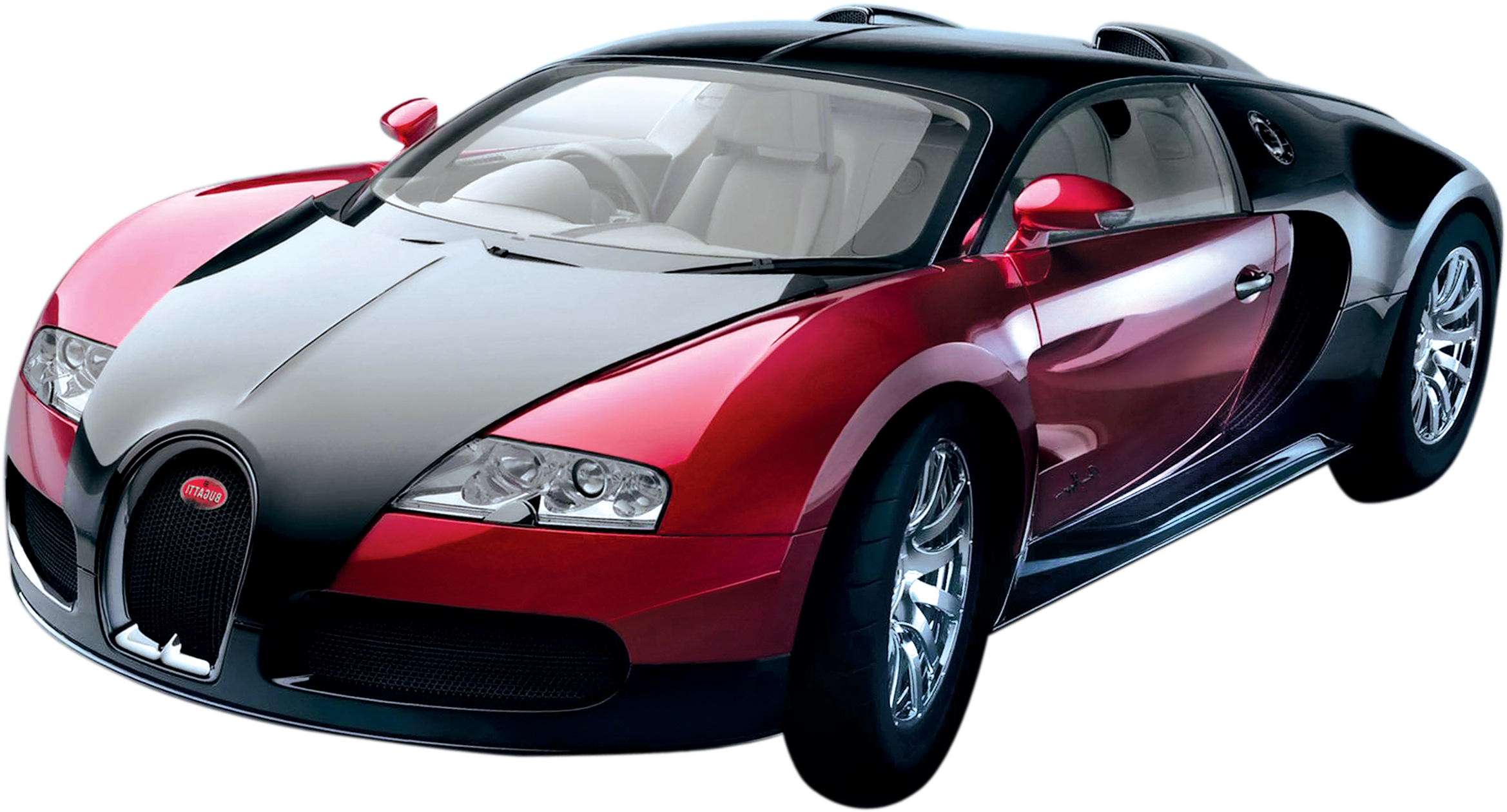Bugatti Veyron Png - Red And Black Bugatti Veyron, Transparent Png PNG with transparent background