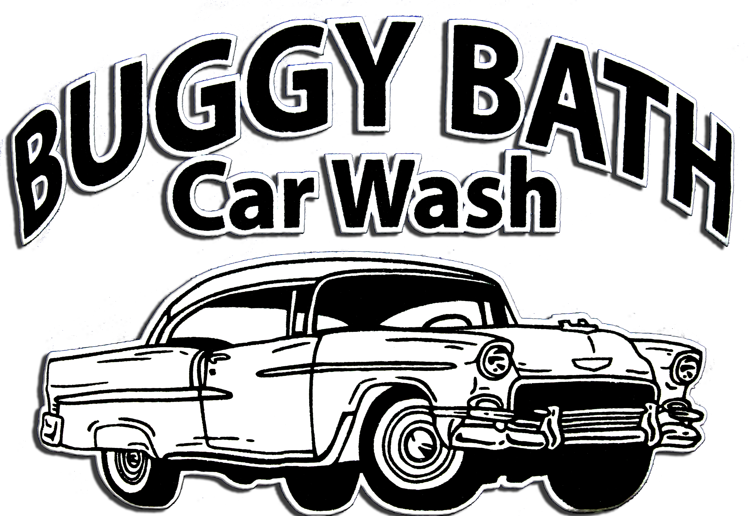 Buggy Bath Car Wash Vintage Sign