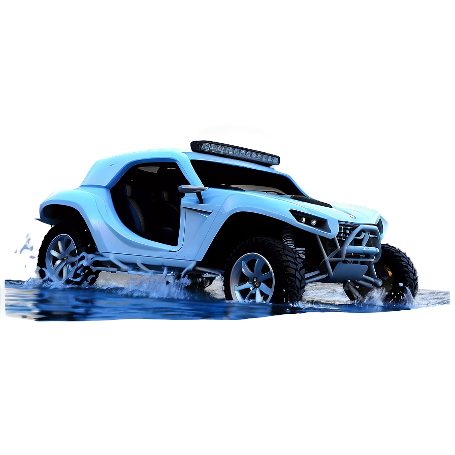 Buggy Through The Water Splash Png 37