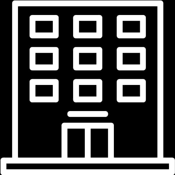 Building Outline Icon PNG with transparent background