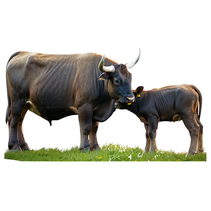 Bull And Calf Png 05242024