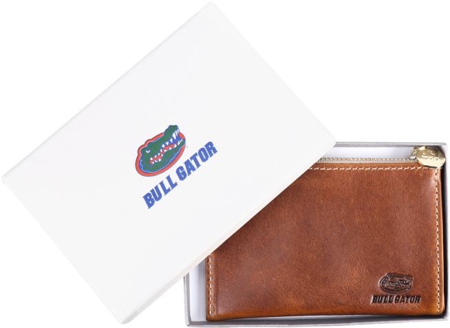 Bull Gator Branded Walletand Box