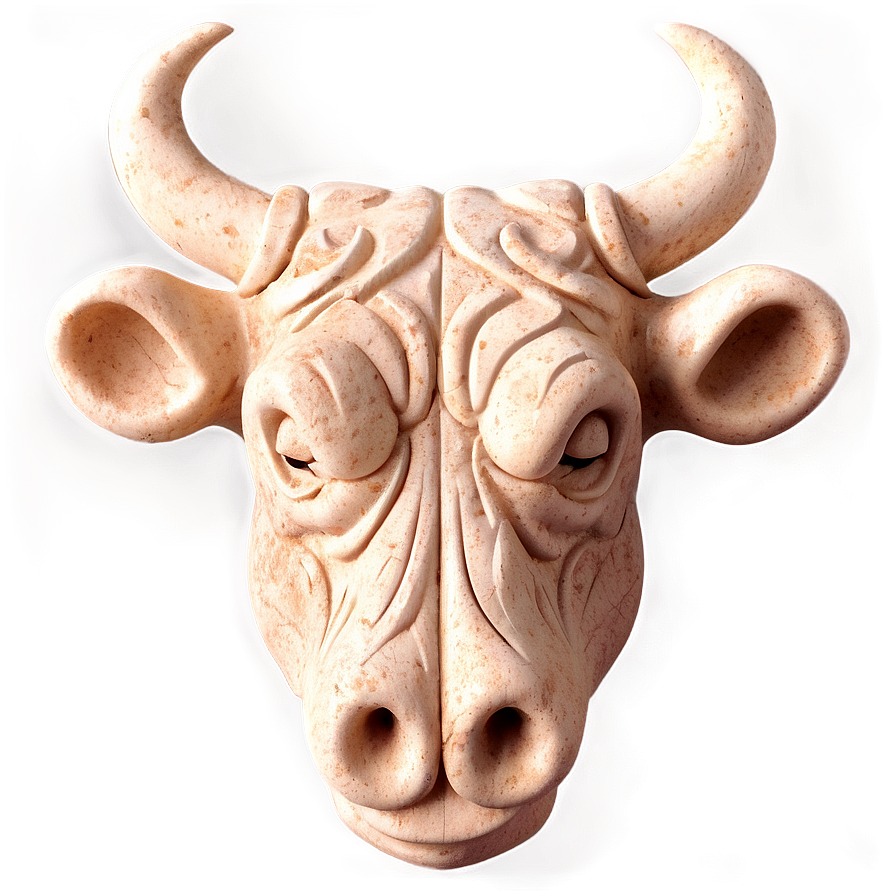 Bull Head Carving Png 23