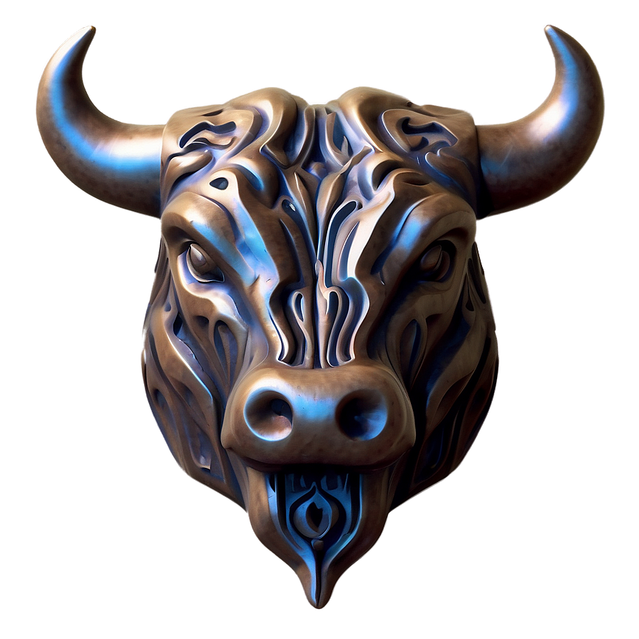 Bull Head Carving Png Ybs7