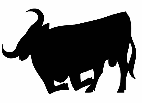 Bull Silhouette Graphic