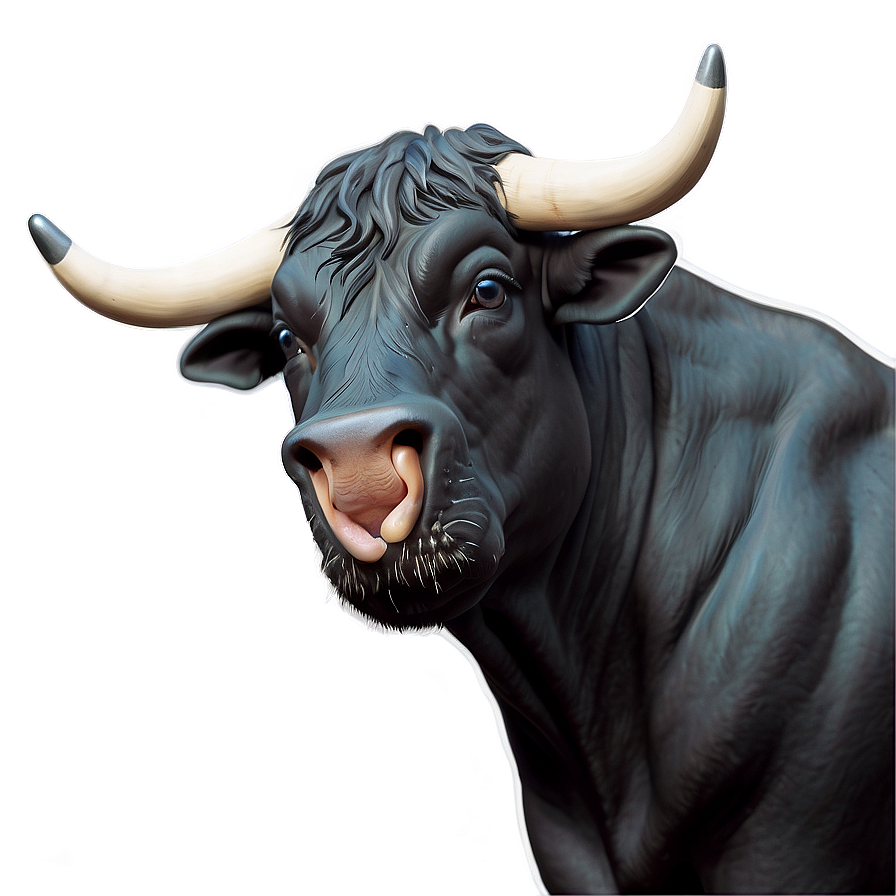 Bull With Ring In Nose Png Qqb42