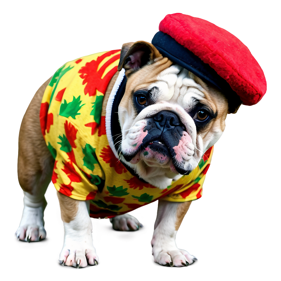 Bulldog In Costume Png Kjn