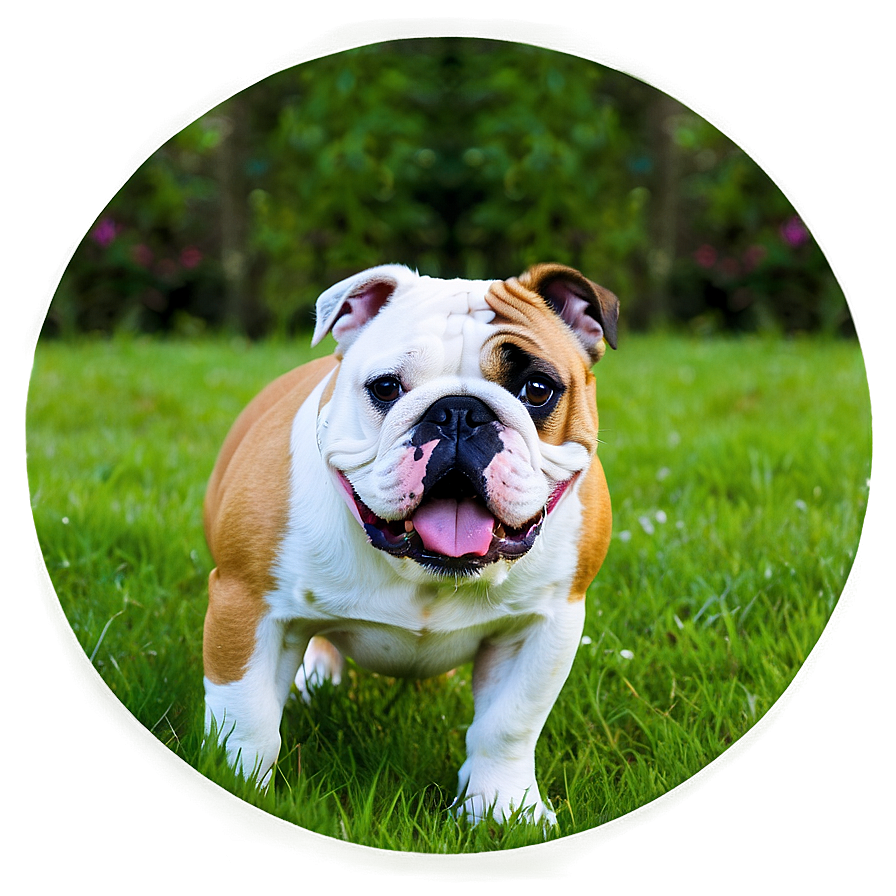 Bulldog In Nature Png Wne34