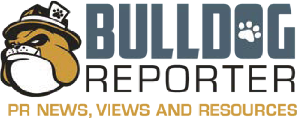 Bulldog Reporter Logowith Mascot PNG with transparent background