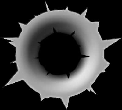 Bullet Hole Graphic Black Background