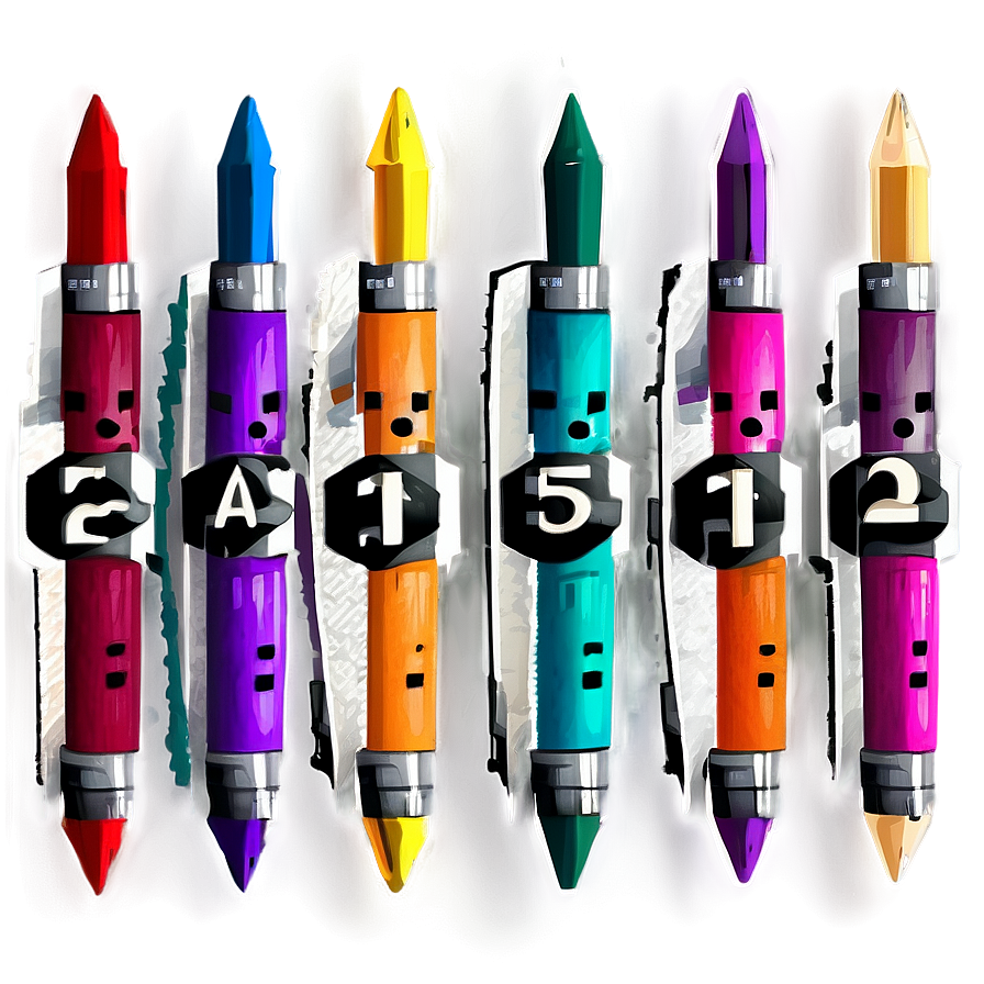 Bullet Journal Markers Bundle Png 30