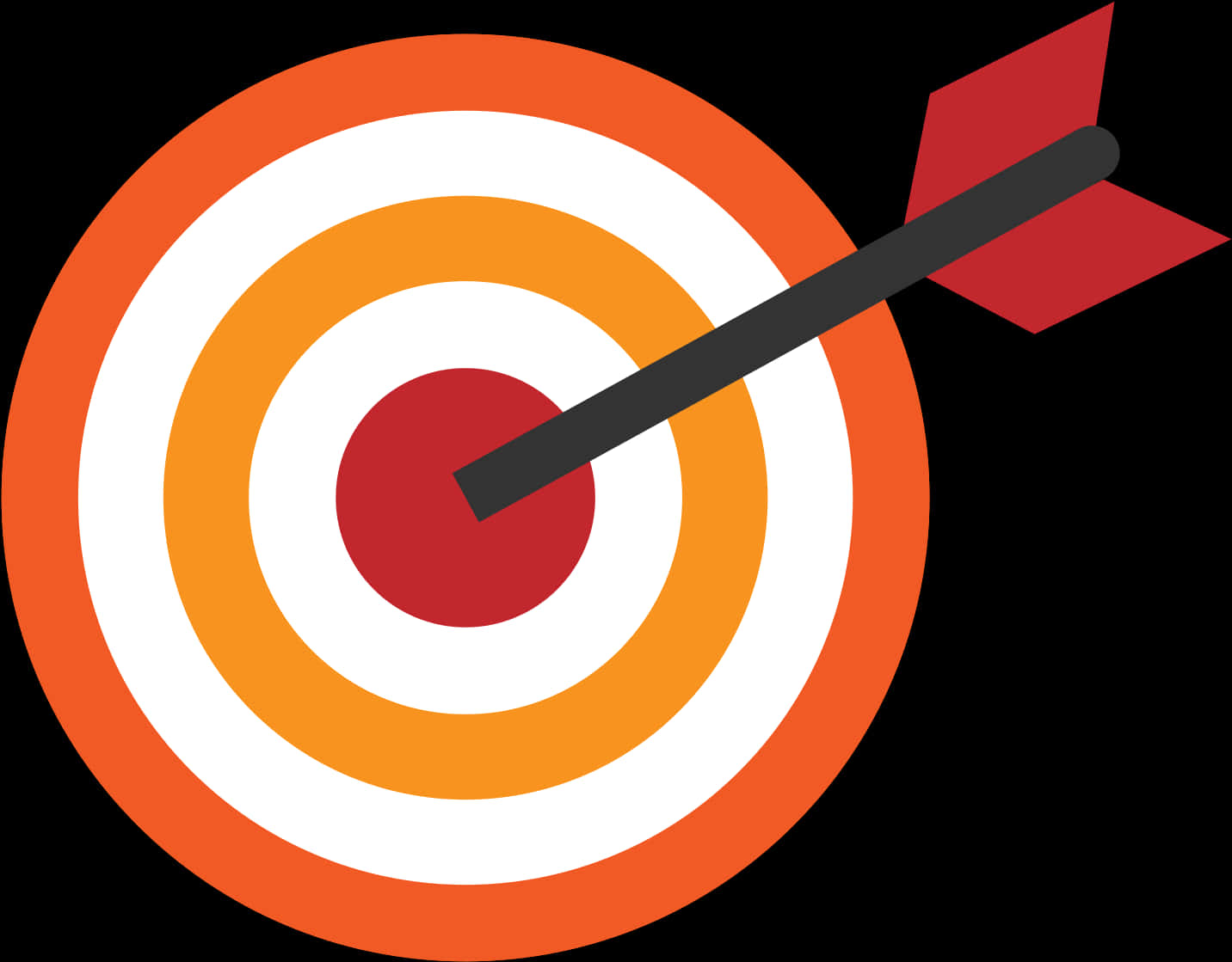 Bullseye Accuracy Concept PNG with transparent background