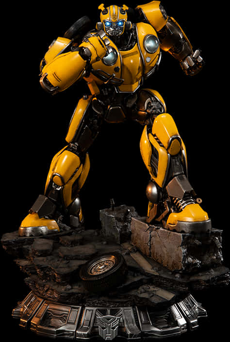 Bumblebee Transformer Statue