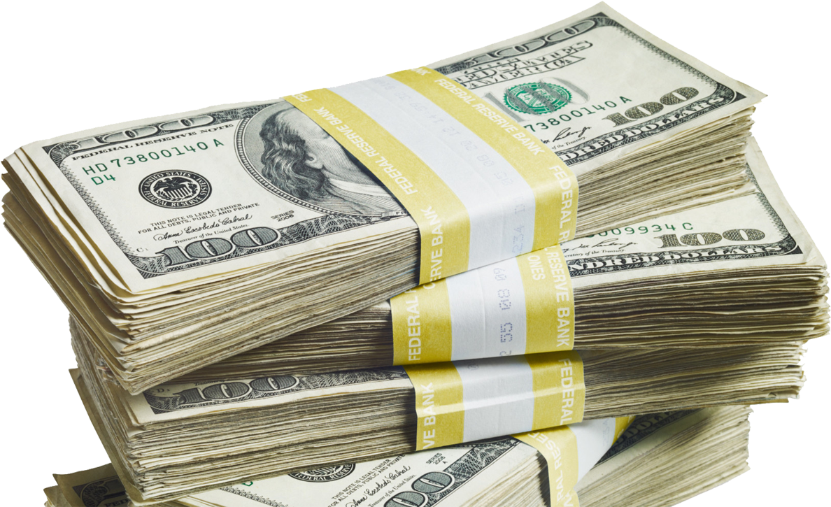 Money United States Dollar United States One Dollar - Stacks Of Cash Png, Transparent Png PNG image with a transparent background, free high-resolution download